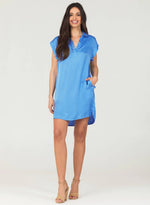 Cap Sleeve V-Neck Dress