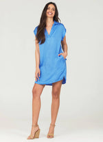 Cap Sleeve V-Neck Dress