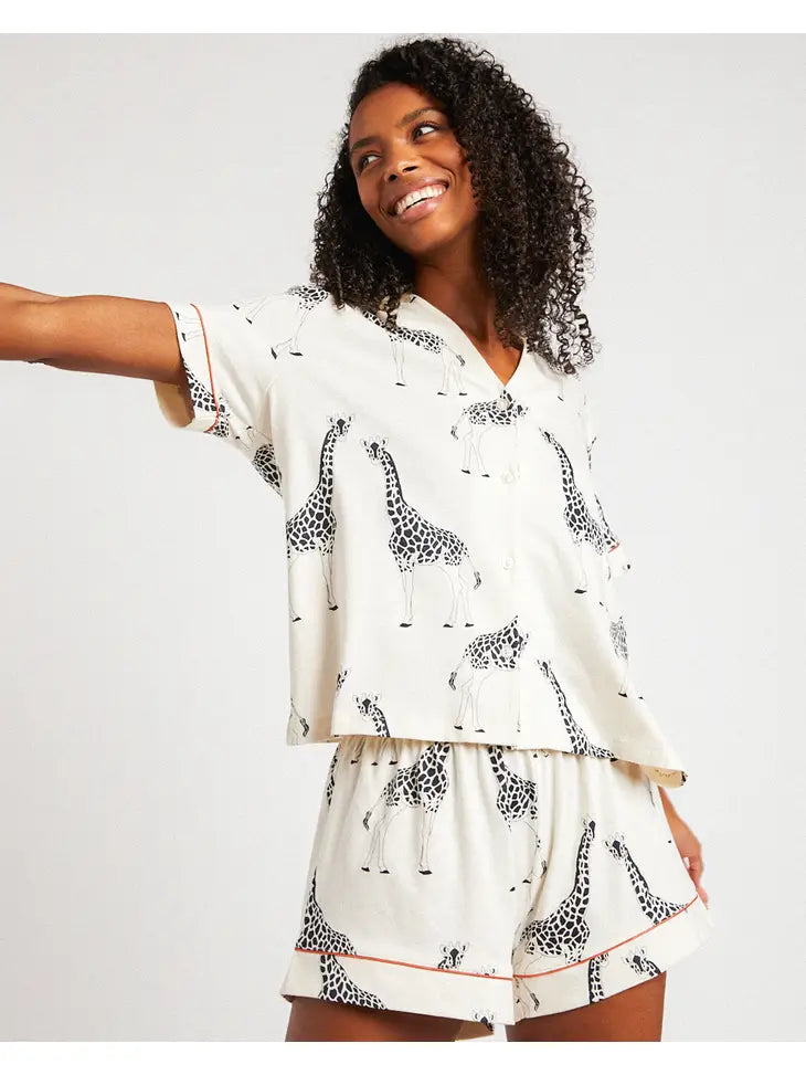 Giraffe Short Pajama Set