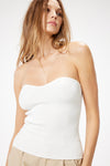 Sweetheart Rib Strapless Top
