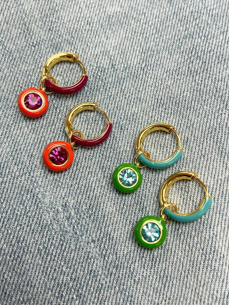 Delaney Drop Mix Media Earring