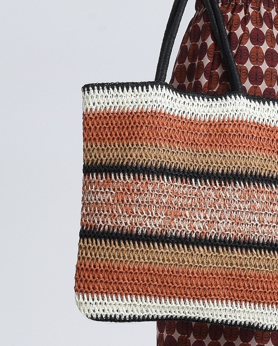 Selene Striped Handbag