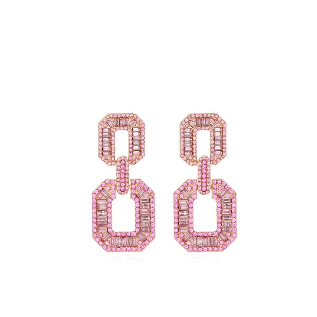 Crystal Window Drop Earrings