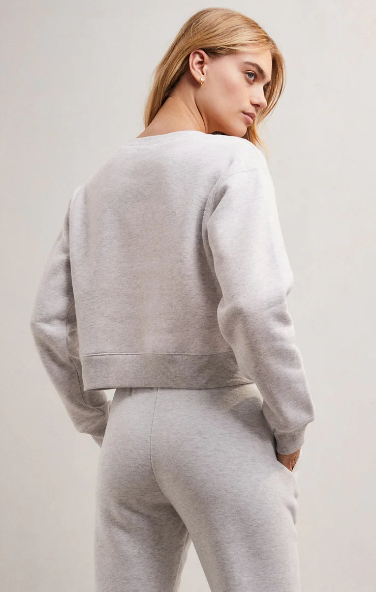 Skimmer V-Neck Sweatshirt