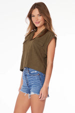 Boxy Collared Top