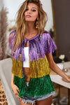 Queen of Carnival Tinsel Vest