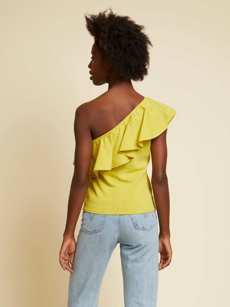 Novella Ruffle One Shoulder