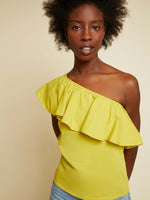 Novella Ruffle One Shoulder