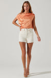 Ceres Satin off Shoulder Top