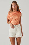 Ceres Satin off Shoulder Top