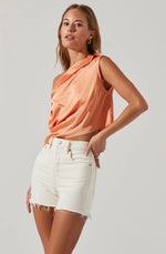 Ceres Satin off Shoulder Top