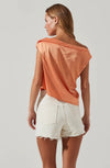 Ceres Satin off Shoulder Top