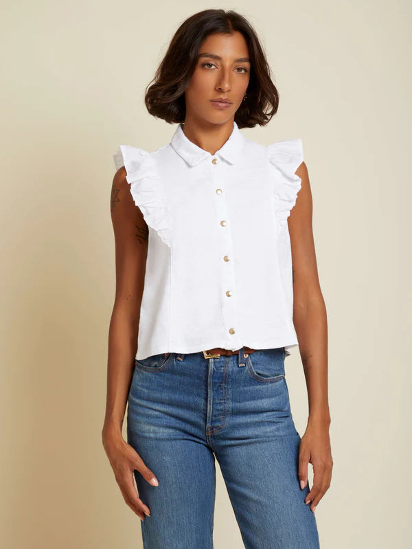 Archer Ruffled Button Up