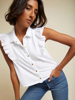Archer Ruffled Button Up