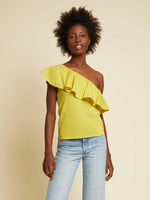 Novella Ruffle One Shoulder