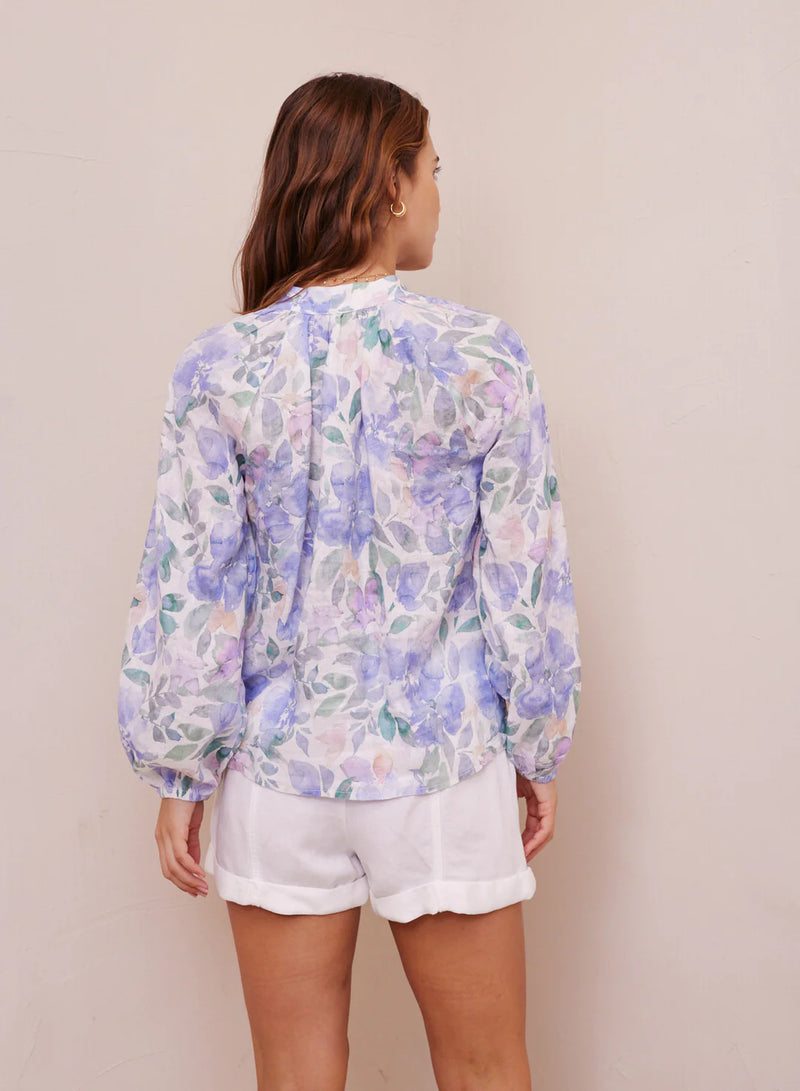 Long Sleeve Shirred Raglan Shirt