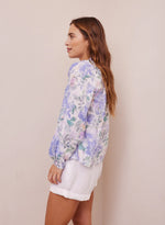 Long Sleeve Shirred Raglan Shirt