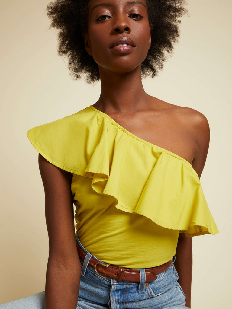 Novella Ruffle One Shoulder