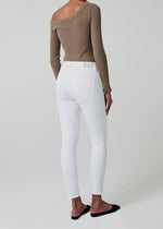 Rocket Ankle Midrise Skinny Jean - White Sculpt