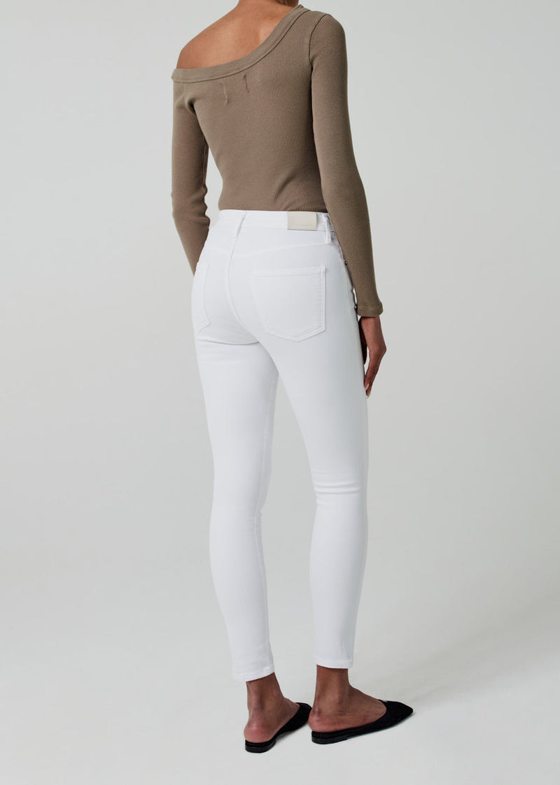 Rocket Ankle Midrise Skinny Jean - White Sculpt