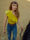Novella Ruffle One Shoulder