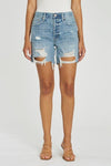 Devin High Rise Mom Cut Off Short - Lucca Distressed