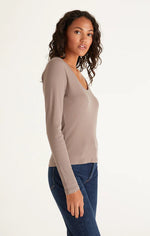 Sirena Rib Long Sleeve Tee