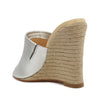 Lucy Weekend Metallic Leather Sandal