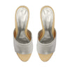 Lucy Weekend Metallic Leather Sandal