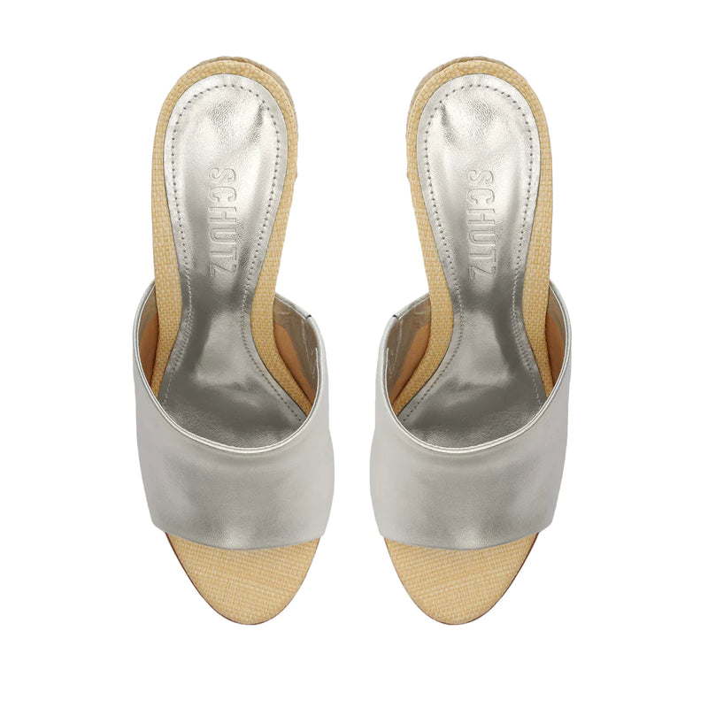 Lucy Weekend Metallic Leather Sandal