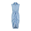 The Sleeveless Wrap Front Dress