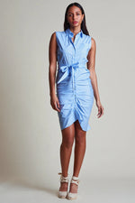 The Sleeveless Wrap Front Dress