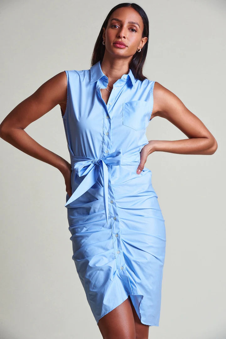 The Sleeveless Wrap Front Dress