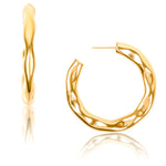 Astrid Hammered Hoop Earring