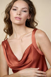 Asymmetric Cowl Neck Cami