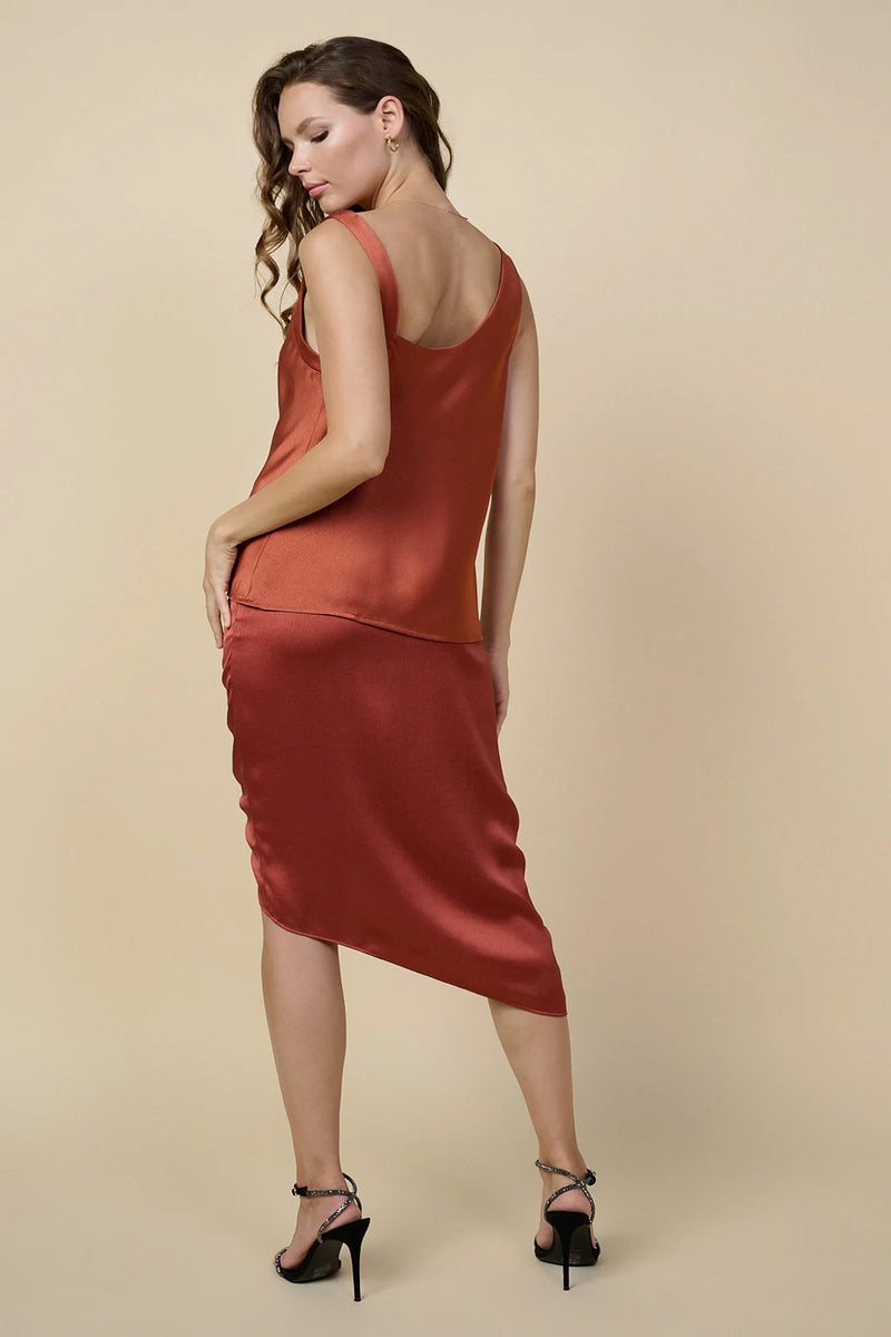 Asymmetric Cowl Neck Cami
