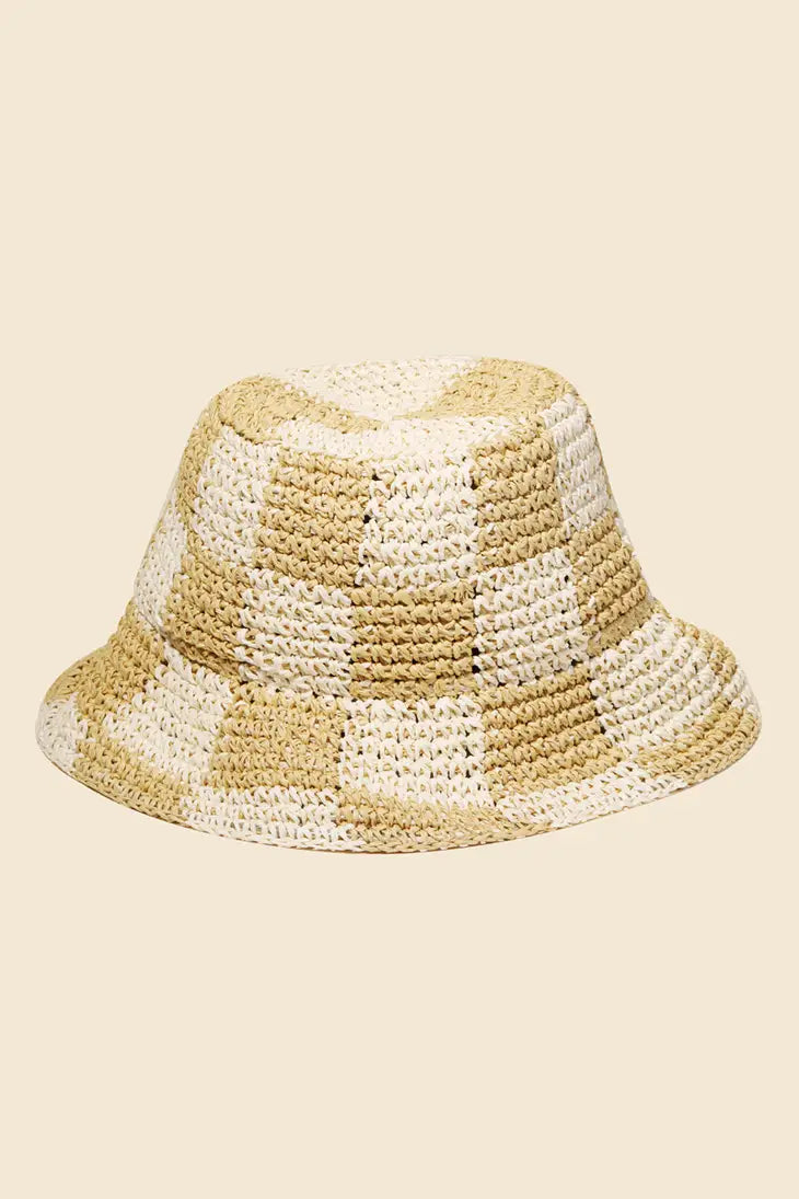 Colorful Checker Bucket Hat