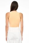 Blake Sleeveless Crew Neck Thong Bodysuit - Sherbert