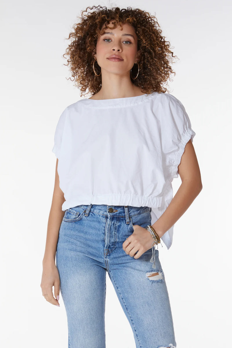 Boatneck Split Back Top