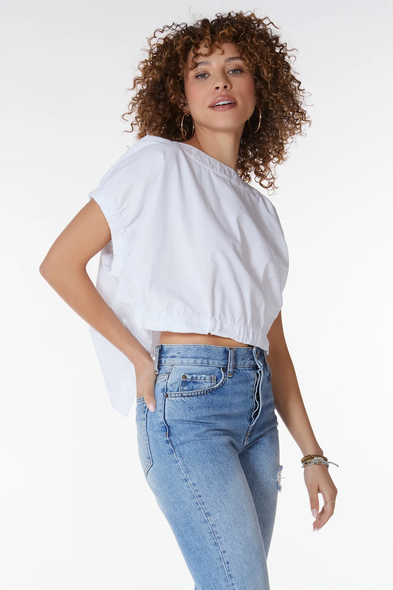 Boatneck Split Back Top