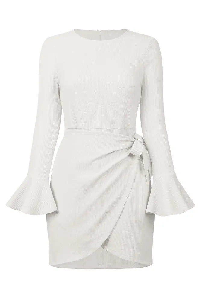 Wrap Tie Knit Dress