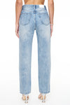 Cassie Super High Rise Straight Jeans - City Lights Distressed
