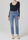 Daphne Crop High Rise Stovepipe Jean - Pegasus