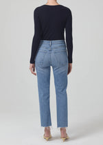 Daphne Crop High Rise Stovepipe Jean - Pegasus