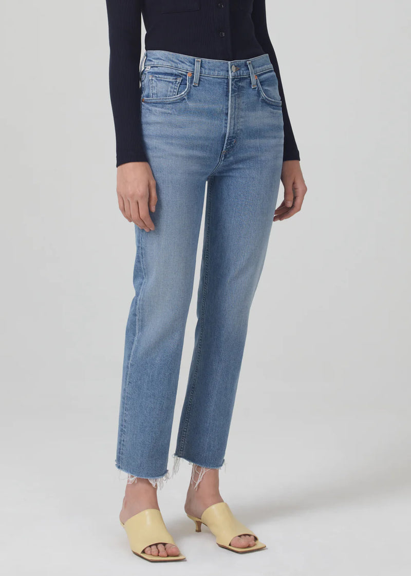Daphne Crop High Rise Stovepipe Jean - Pegasus