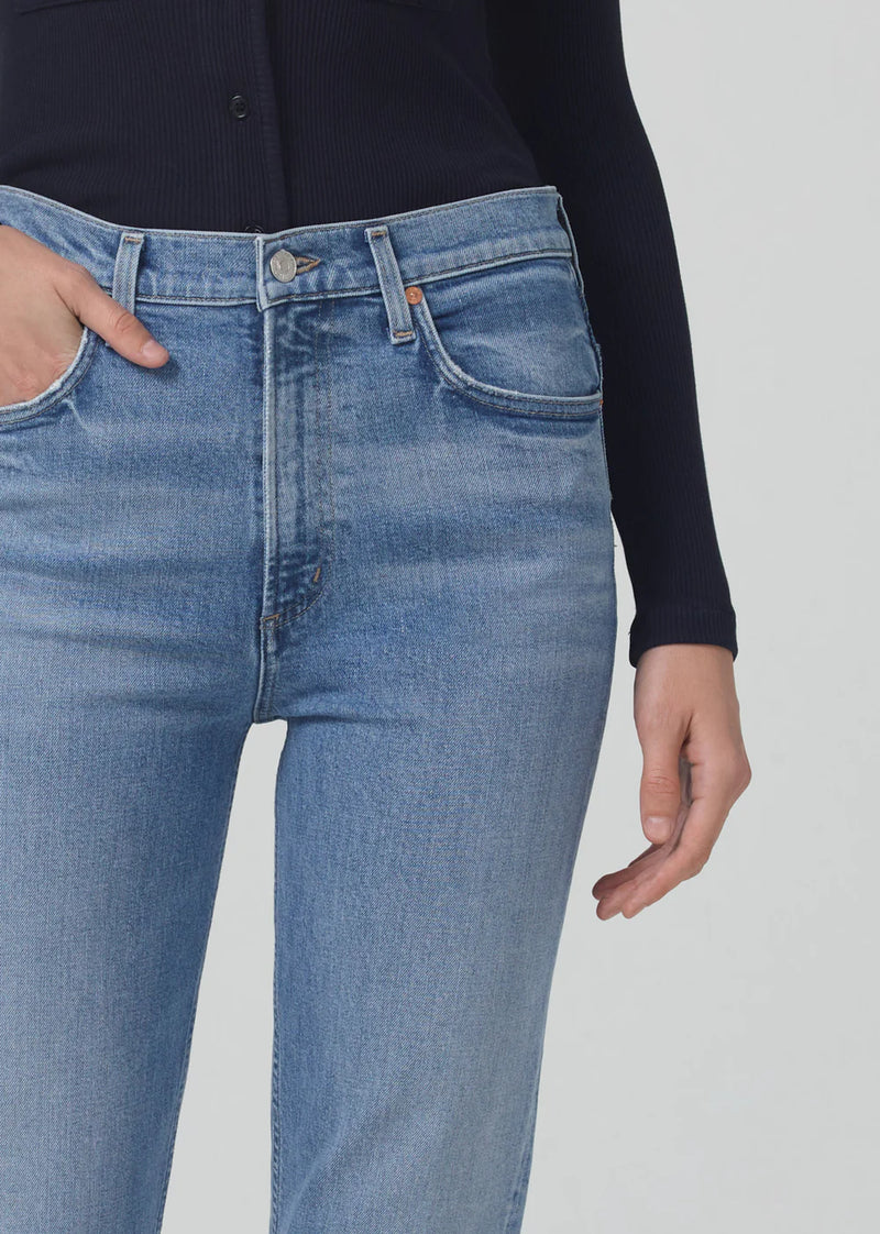 Daphne Crop High Rise Stovepipe Jean - Pegasus