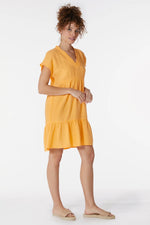 Drop Shoulder Tiered Dress