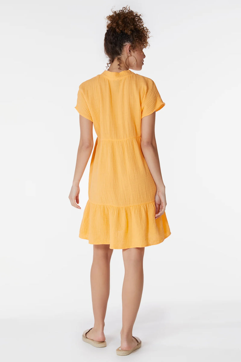 Drop Shoulder Tiered Dress