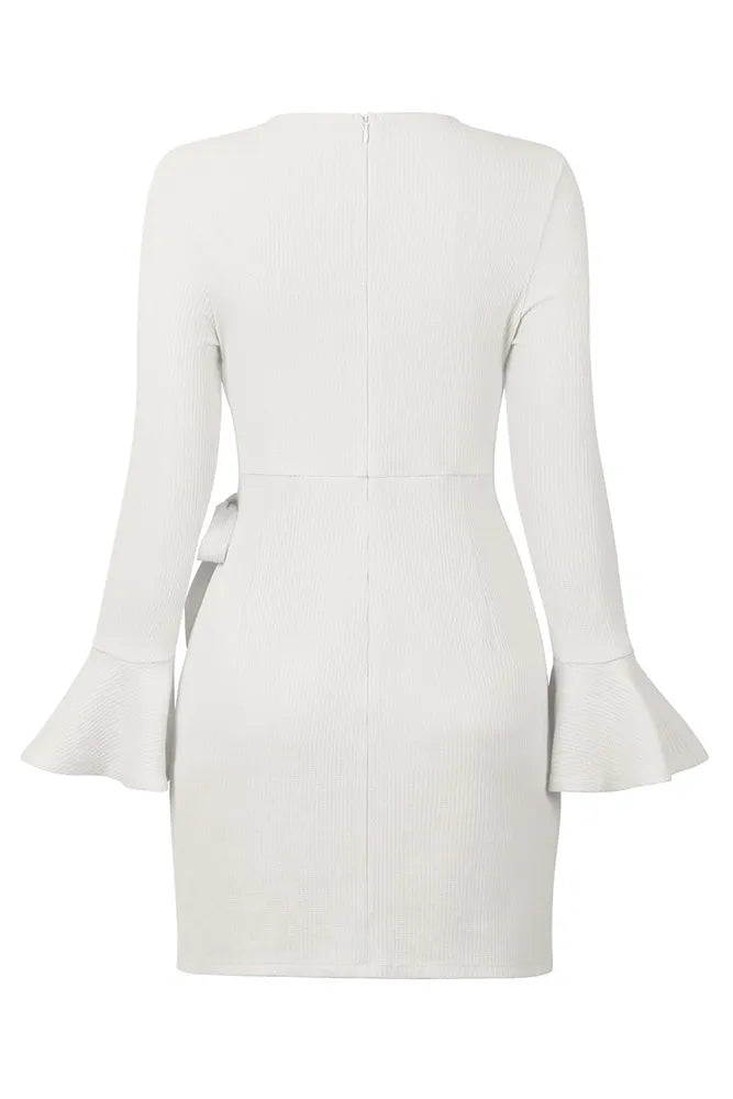 Wrap Tie Knit Dress