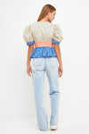 Mixed Floral Printed Top